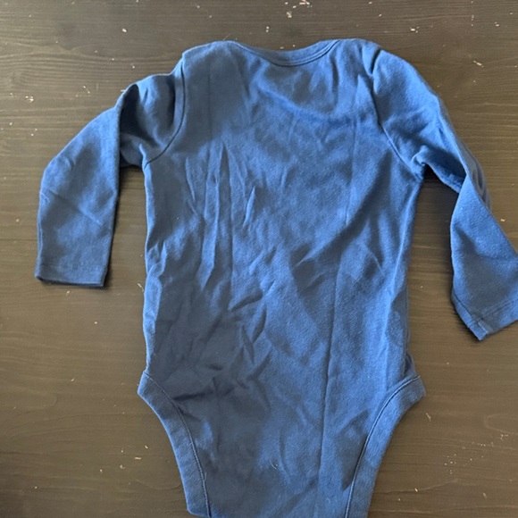 GAP Navy Long Sleeve Kids Bodysuit - Picture 3 of 5